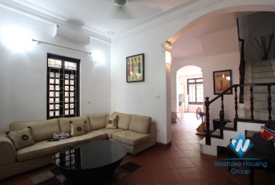 Cosy house with yard available for rent in To Ngoc Van street, Tay Ho, Hanoi- fully furnished.